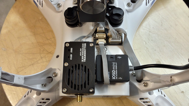 DJI Phantom 2 FPV Hub install with AVL58