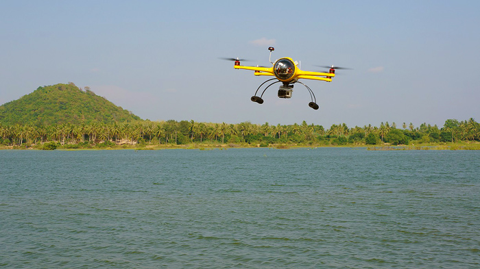 The quadh2o waterproof drone