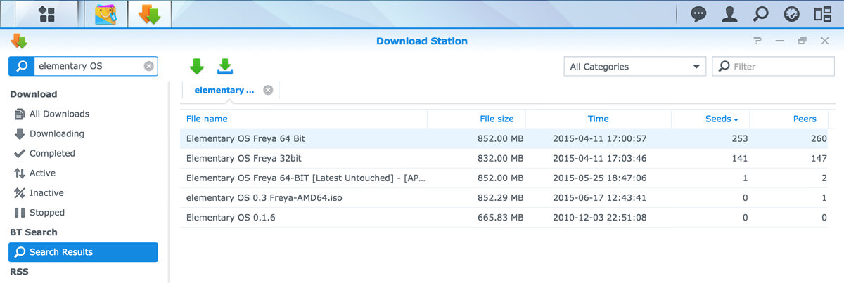 Synology Download Station app