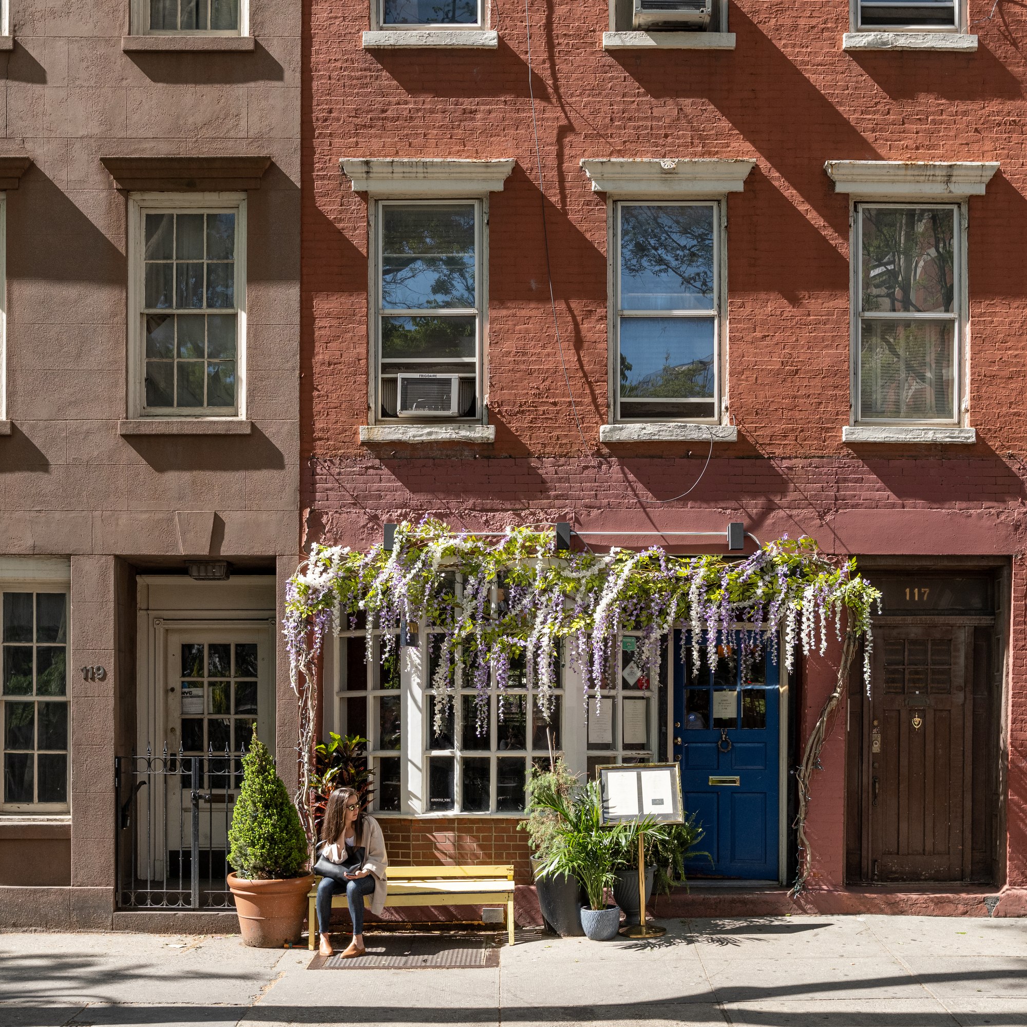 Apartments above a restaurant in Greenwich Village