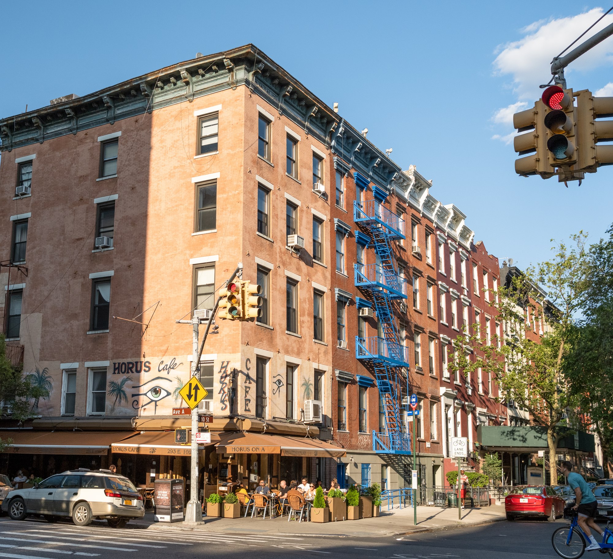 Colorful buildings in the East Village