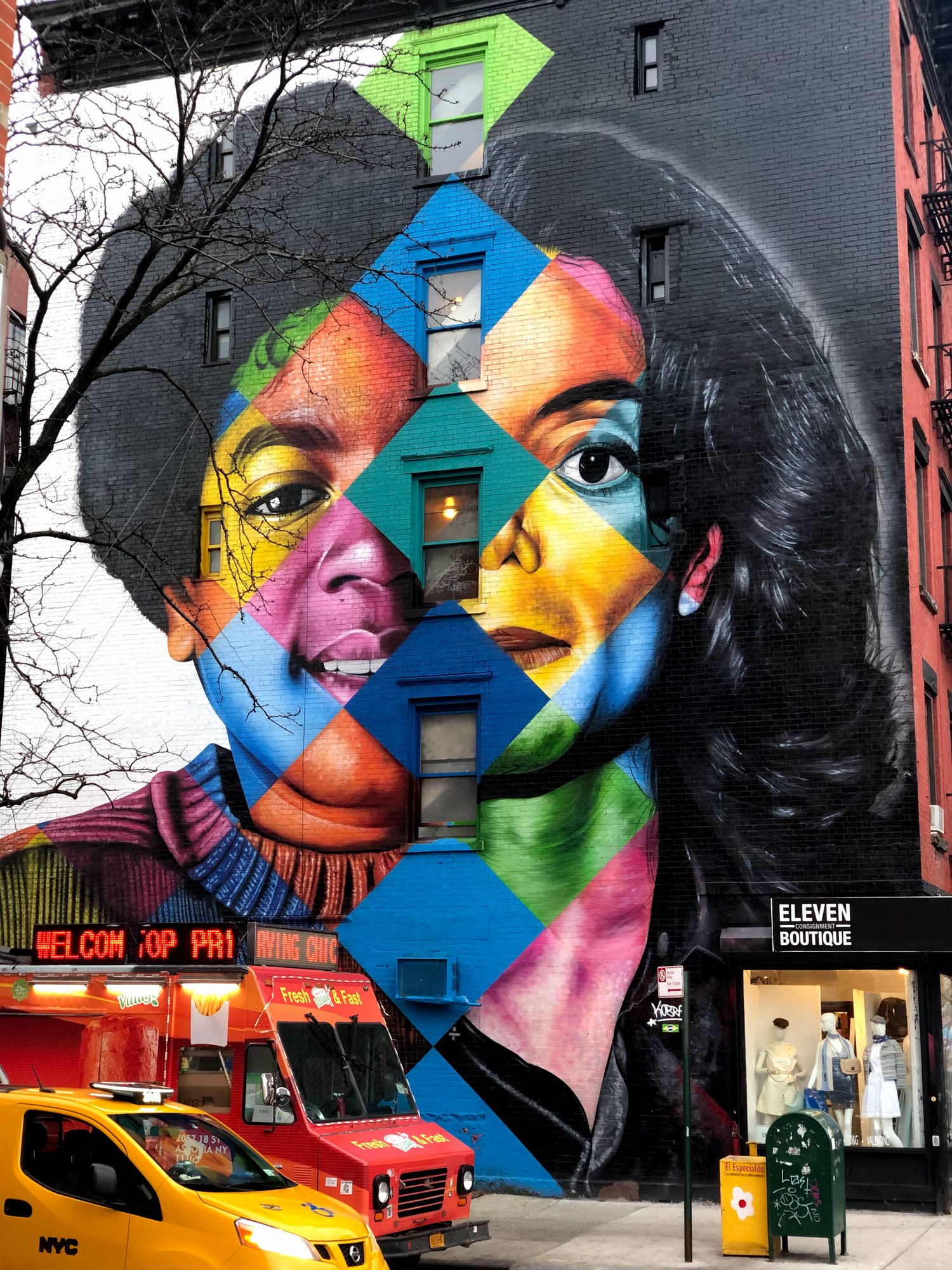 Mural in East Village, Manhattan